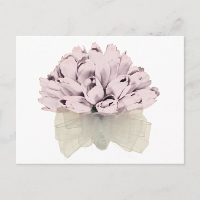 Rosas rosadas / El Boda ~ Postcard / Invitación (Anverso)