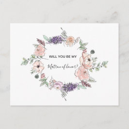 Rosas rosadas elegantes, tarjeta floral moderna pa
