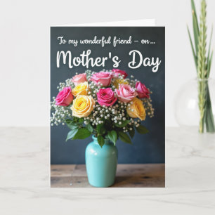 Rosas Rosadas para la Tarjeta de Mamá