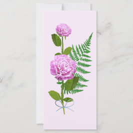 Rosas rosadas y un fern