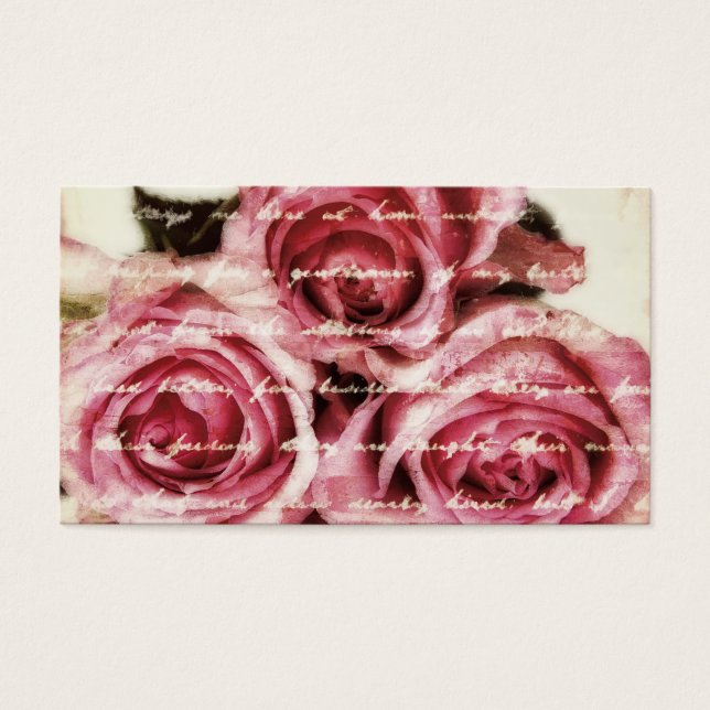 Rosas rosados del vintage (Frente)