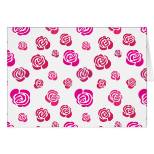 Rosas rosados y magenta en un patrón de flores