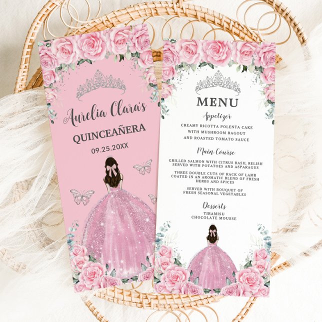 Rosas rosas rosas Florales Princesa Vestido Menú Q (Subido por el creador)