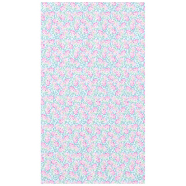 Rosas rosas rosas, mariposas blancas en manteles a (Anverso)