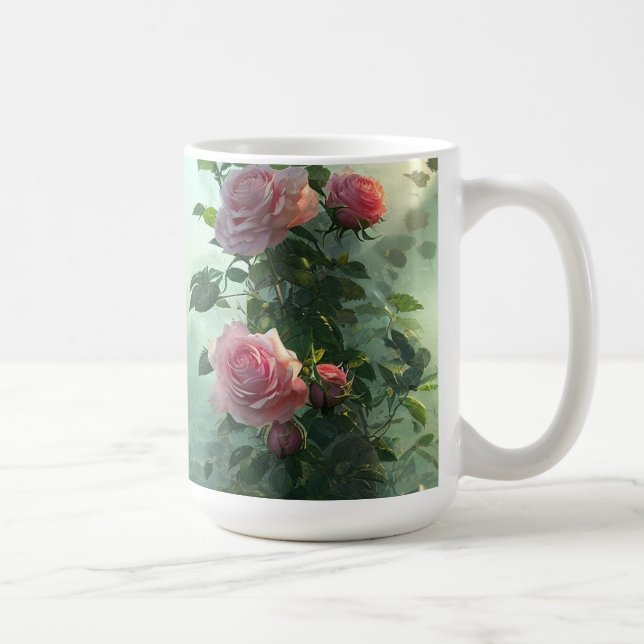 Rosas rosas rosas - Mug, Copa (Derecha)