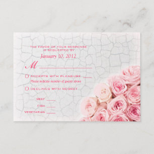 Rosas rosas rosas sobre Crackle Paint RSVP con opc