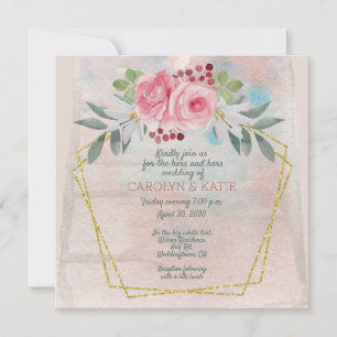 Rosas rosas rosas y oro para lesbianas