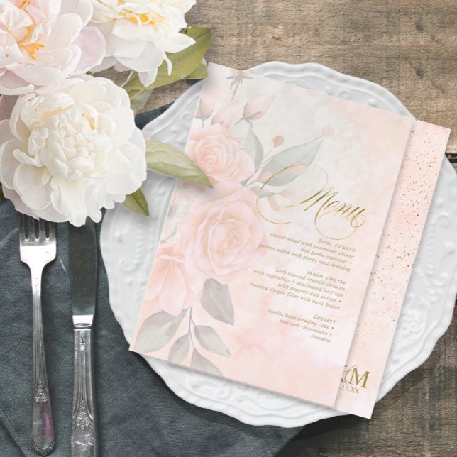Rosas Rubor blandos Boda de menú ID828 (Subido por el creador)