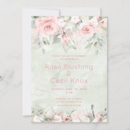 Rosas ruborizadores Suite de Invitación de Boda