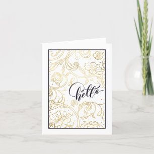 Rosas salvajes doblados tarjetas de felicitación