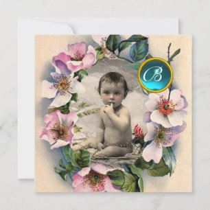 Rosas SALVAJES, PLANTILLA DE FOTOS DE BABY SHOWER