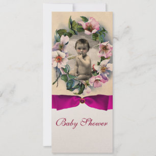 Rosas SALVAJES Y PLANTILLA FOTOGRÁFICA DE BABY SHO