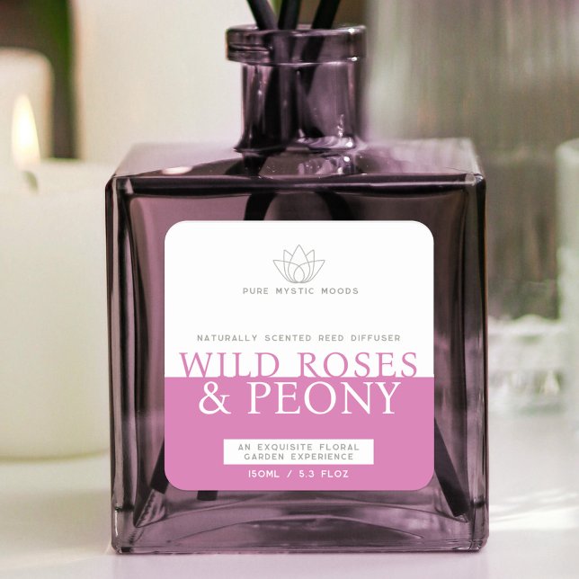 Rosas silvestres y etiqueta de difusor peony de ca (Subido por el creador)