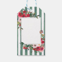 Rosas silvestres y etiqueta de vino Basil Green St