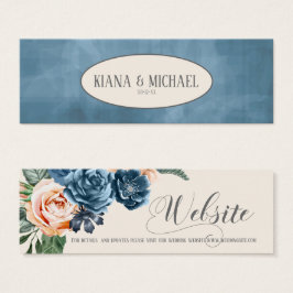 Rosas Sitio Web del Boda Blue/Peach ID584