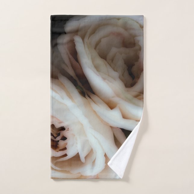 Rosas suaves rosadas de Moody Elegante Minimalista (Toalla de mano)