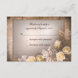 rosas victorianos vintage boda rsvp