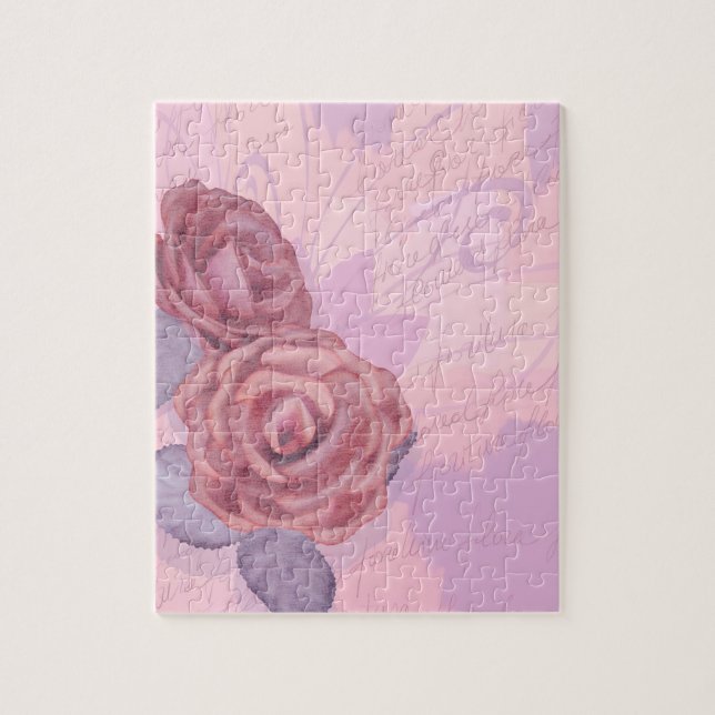 Rosas vintage, rompecabezas (Vertical)
