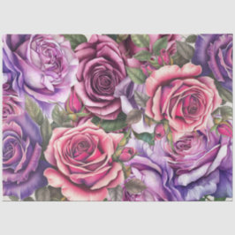 Rosas violeta rosado de Lavender Papel de tono de