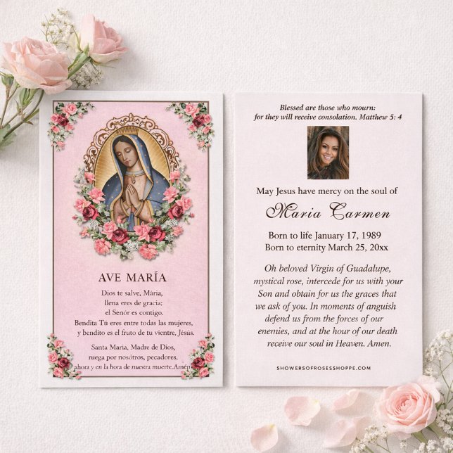 Rosas Virgen María Guadalupe Funeral Católico (Subido por el creador)