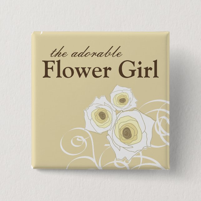 Rosas y botón poner crema de la boda del florista (Anverso)