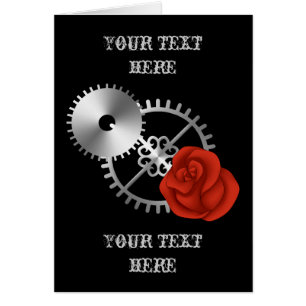 Rosas y engranajes del victorian del steampunk del