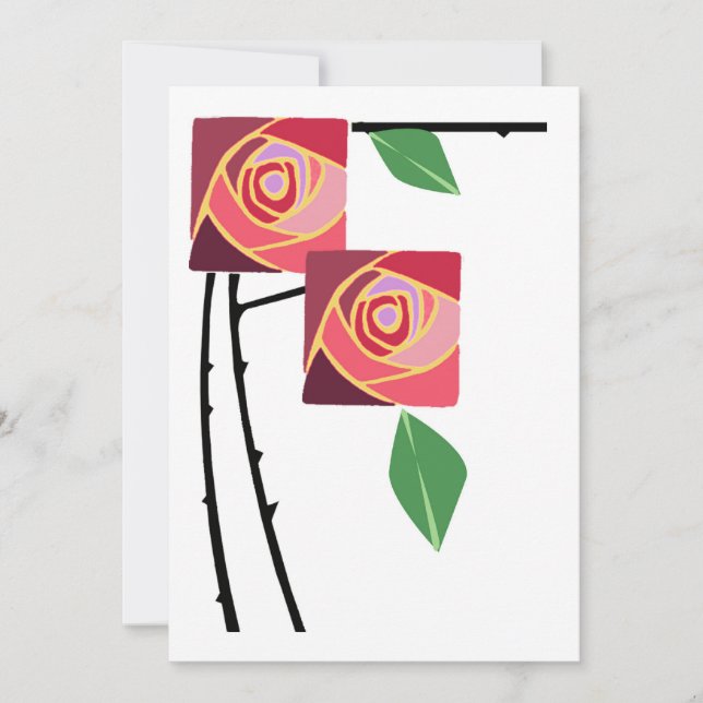 Rosas y espinas de Art Nouveau (Anverso)