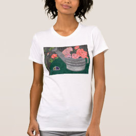 Rosas y la camisa de la regadera de Julia Hanna