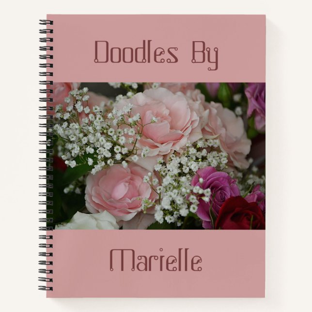 Rosas y libro de esquemáticas sobre la respiración (Anverso)