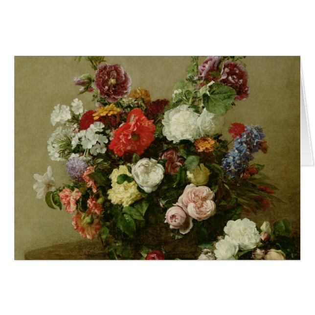 Rosas y Peonies franceses, 1881 (Anverso (Horizontal))