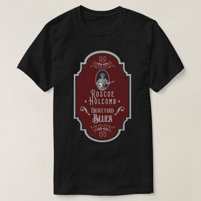 Roscoe Holcomb Pegatina de camisetas de música ant (Diseño del anverso)