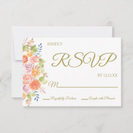 Rose Bouquet RSVP Card