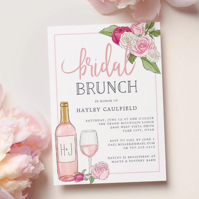 Rosé Garden | Invitación a Brunch de novias (Subido por el creador)