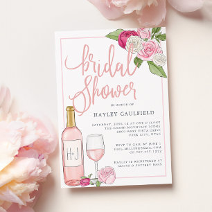 Rosé Garden   Invitación a la ducha de novia