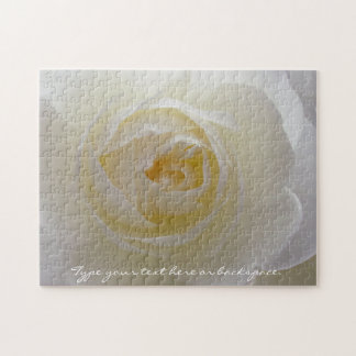 Rose Puzzle Personalized White Rose Puzzles