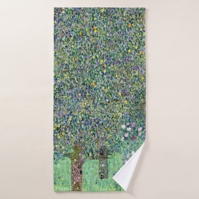 Rosebushes Bajo Los Árboles, Gustav Klimt (Toalla de baño)