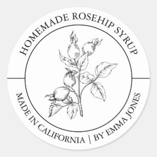Rosehip Etiqueta moderna