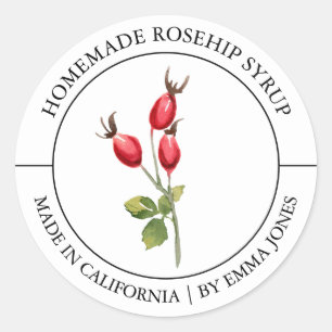 Rosehip Etiqueta moderna