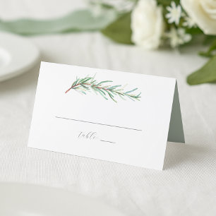Rosemary de color de agua de las tarjetas boda Pla