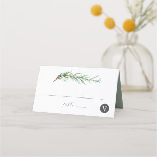 Rosemary de color de agua de las tarjetas boda Pla