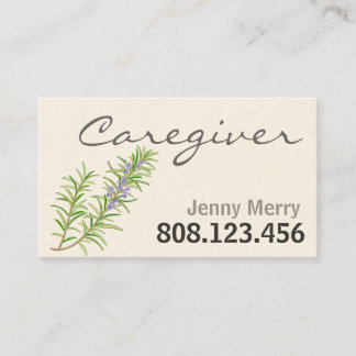 Rosemary Sage: Tarjetas de visita para cuidadores