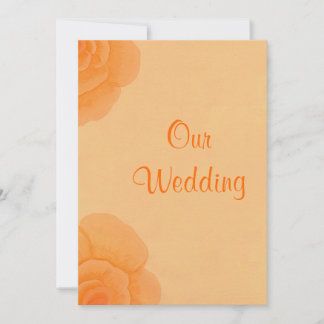 Roses Naranjas Faded, Invitaciones De Bodas Person