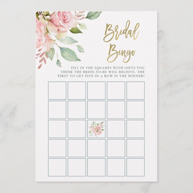 Roses rosados de bonito | Tarjeta de juego de bing (Anverso)