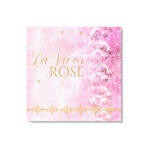 Roses rosas rosas Damask Grunge - Lienzo envuelto