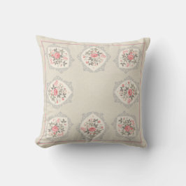 Roses rosas rosas vintage almohada floral