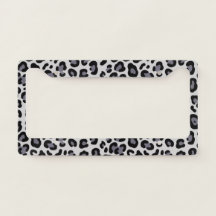 Roseta de leopardo ilustrativa gris plateado geomé