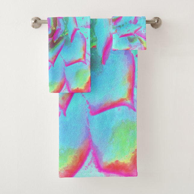 Rosette de sedición azul y rosa caliente (In situ)