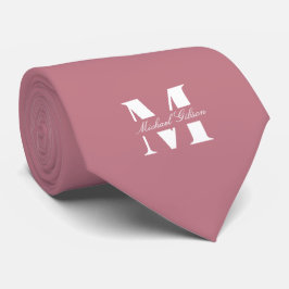 Rosewood Pink | Monograma Personalizado Corbata pa
