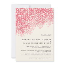 Rosey Light Shower | Invitaciones a bodas rusticas