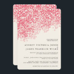 Rosey Light Shower | Invitaciones a bodas rusticas<br><div class="desc">Invite a sus huéspedes a su día especial con estas invitaciones a la boda de moda con ducha de bonito. Esta invitación incluye un archivo de respaldo coincidente. Ver la suite boda correspondiente en la tienda Wander Paper Co.</div>